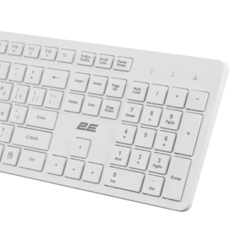 Клавиатура 2E KS260 106key Wireless UA White (2E-KS260WWH_UA)