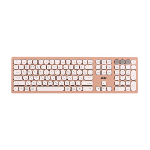 Клавиатура 2E KS270 109key Wireless UA Rose/White (2E-KS270WBPN_UA)