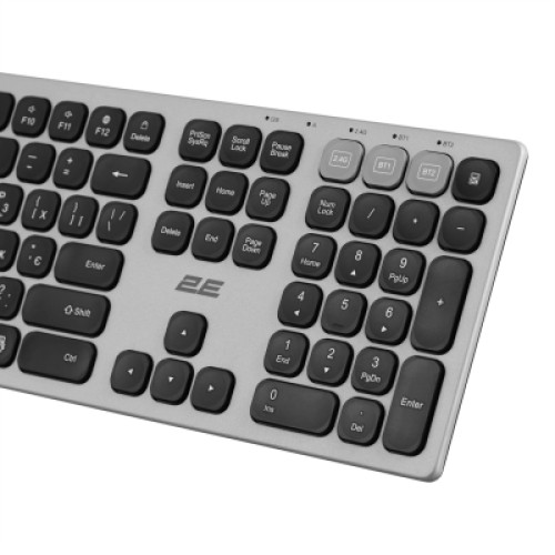 Клавиатура 2E KS270 109key Wireless UA Grey/Black (2E-KS270WBGR_UA)