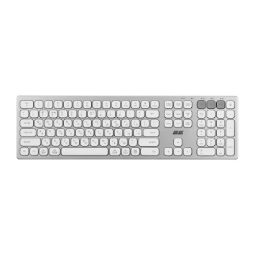 Клавиатура 2E KS270 109key Wireless UA Silver/White (2E-KS270WBWH_UA)