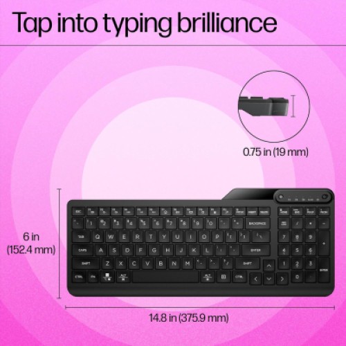 Клавиатура HP 460 Multi-Device Bluetooth UA Black (7N7B8AA)