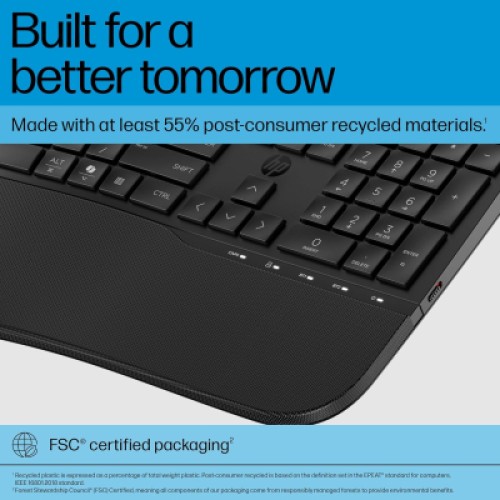 Клавиатура HP 680 Comfort Dual-Mode UA Black (8T6L8AA)