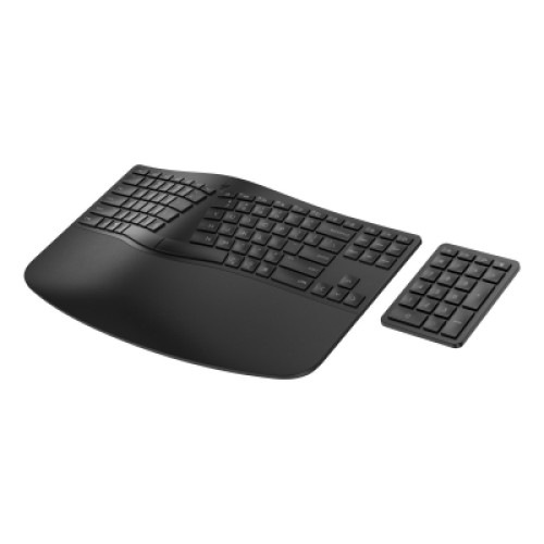 Клавиатура HP 960 BLK Ergonomic split-zone UA Black (7E755AA)