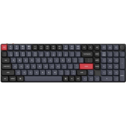 Клавиатура Keychron K17 PRO Gateron MX 2.0 Red QMK Wireless/Bluetooth/USB-А UA Black (K17P-B1-UA)