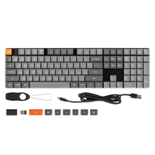 Клавиатура Keychron K5 Max Gateron MX 2.0 Brown White Led QMK Wireless/Bluetooth/USB-А UA Black (K5M-A3-UA)