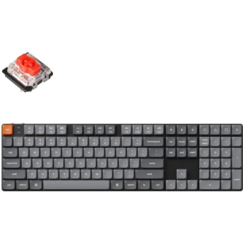 Клавиатура Keychron K5 Max Gateron MX 2.0 Red QMK Wireless/Bluetooth/USB-А UA Black (K5M-H1-UA)