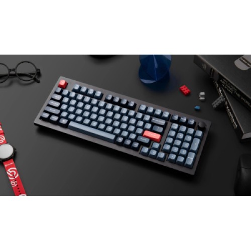 Клавиатура Keychron V5 Max Gateron Jupiter Red Knob Hot-Swap QMK Wireless/Bluetooth/USB-А UA Black (V5M-D1-UA)