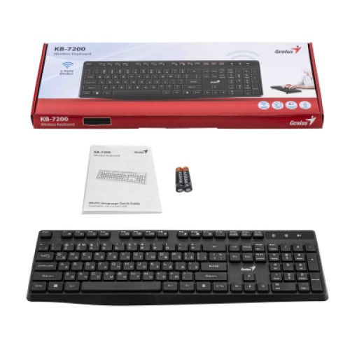 Клавиатура Genius KB-7200 Wireless UA Black (31320002406)