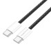 Дата кабель USB-C to USB-C 1.0m 60W Original BX103 black BOROFONE (6941991109485)
