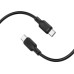 Дата кабель USB-C to USB-C 2.0m 60W Lenny silicone BX113 black BOROFONE (6941991115516)