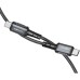 Дата кабель USB-C to USB-C 1.2m 3A nylon C1-03 black Acefast (AFC1-03B)