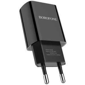 Зарядний пристрій BOROFONE BA20A Sharp USB 10.5W Black (6931474702081)
