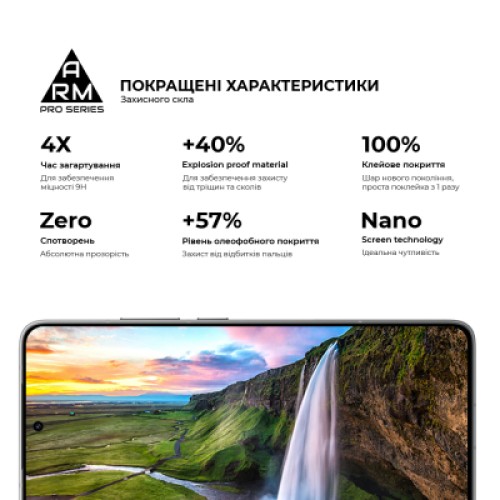 Стекло защитное Armorstandart ArmorStandart Pro Xiaomi Poco F7 Pro Black (ARM80413)