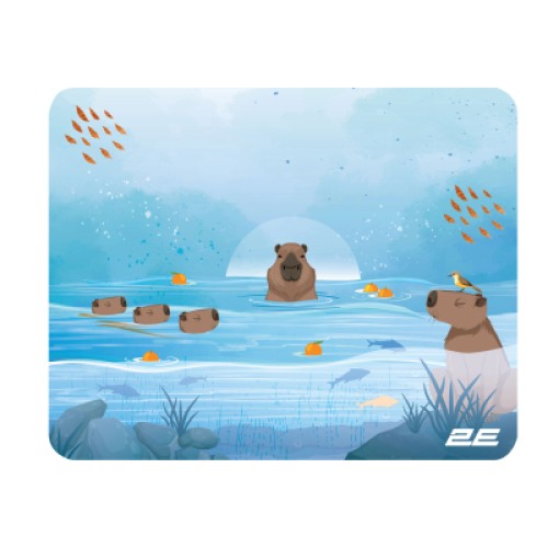 Коврик для мышки 2E Capybarra S Blue (2E-PAD-S-CAPY-BLUE)