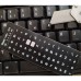 Наклейка на клавиатуру BestKey миниатюрная непрозрачная черная, 56, белый (BKm4WHI/045)