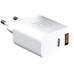 Зарядное устройство WUW C172 1xUSB-C PD20W + 1xUSB QC3.0 18W Black (6972573335381)