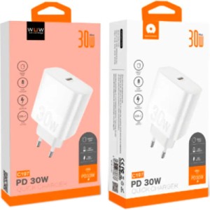 Зарядное устройство WUW C197 USB-C PD30W White (6972573336678)