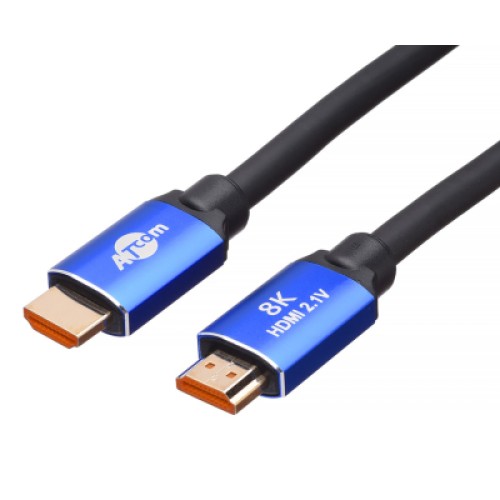 Кабель мультимедийный HDMI to HDMI 1.0m v2.1 Atcom (88801)