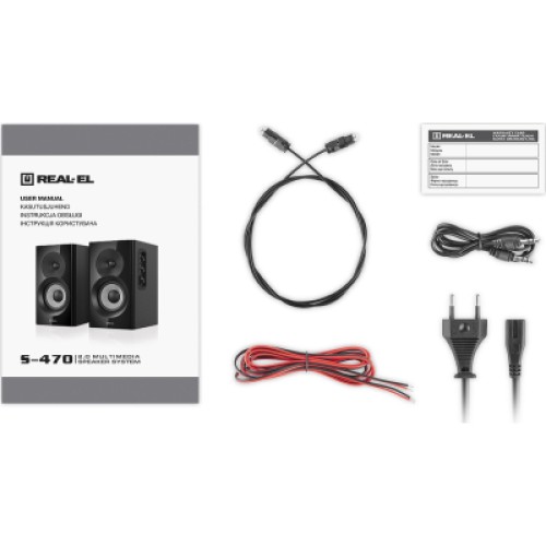 Акустическая система REAL-EL S-470 Black (EL121200018)