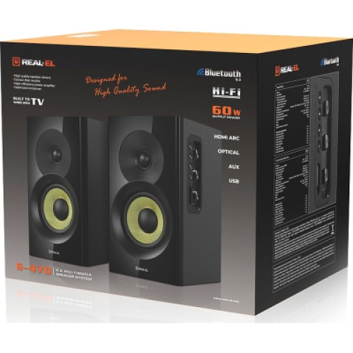 Акустическая система REAL-EL S-470 Black (EL121200018)