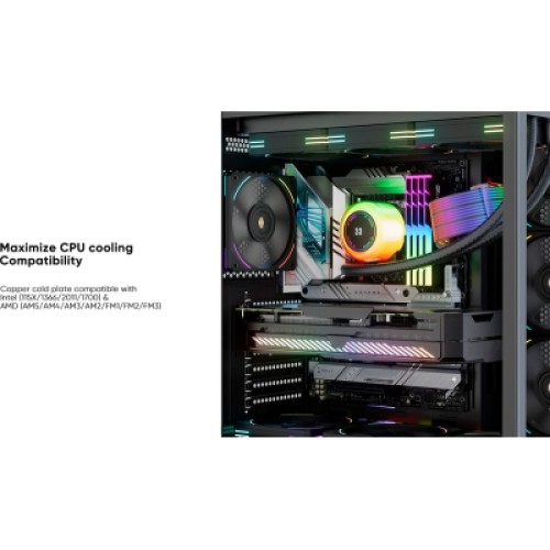 Система жидкостного охлаждения 1stPlayer CC-360-BK