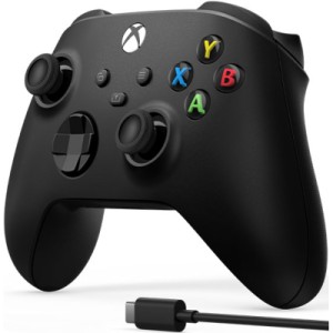 Геймпад Microsoft Wireless Controller Carbon Black + USB Type-C (1V8-00002)