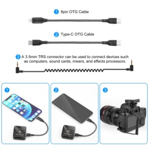 Мікрофон Puluz PULUZ 2 TX + 1 RX Wireless black (PU3154B)