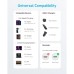 Дата кабель USB-C to USB-C 0.9m nylon 322 white Anker (A81F5H21/A81F5G21)