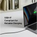 Дата кабель USB-C to USB-C 1.8m 140W bio-nylon 544 black Anker (A80F6H11)
