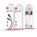 Дата кабель USB-C to Lightning 1.0m 27W braided XO (NBQ236A_Black)