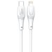 Дата кабель USB-C to Lightning 1.0m 27W High Elastic Zeus XO (NBQ239A_White)