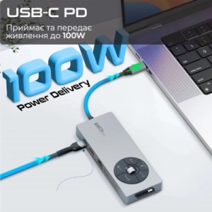 Концентратор Promate USB-C 14-in-1 Promate comandhub-pro (comandhub-pro)