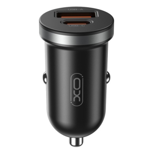 Зарядное устройство XO CC56 USB-C PD30W + USB-A Black (CC56_Black)