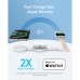 Зарядное устройство Anker MagGo Wireless Charging Pad 15W 3-in-1 Foldable White (B25M8H21)