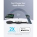 Зарядное устройство Anker MagGo Wireless Charging Pad 15W 3-in-1 Foldable Black (B25M8H11)