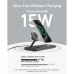 Зарядное устройство Anker MagGo Wireless Charging Station 15W 3-in-1 Pad Black (B25M1311)