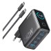 Зарядное устройство Anker Laptop GaN 140W 3xUSB-C PD3.1 + USB-A + display + cable Black (B2697GZ1)