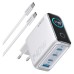 Зарядное устройство Anker Laptop GaN 140W 3xUSB-C PD3.1 + USB-A + display + cable Silver (B2697G41)