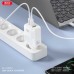 Зарядное устройство XO L139 83W 2xUSB-C PD65W + USB-A QC18W White (L139_White)