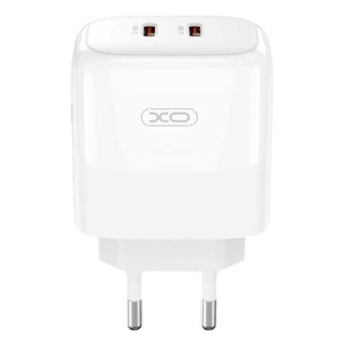 Зарядное устройство XO L140 35W 2xUSB-C PD White (L140_White)
