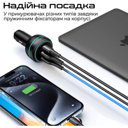 Зарядное устройство Promate 2xUSB-C PD + USB-A QC3.0 (powerdrive-230)