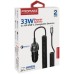 Зарядное устройство Promate 33W USB-C cable + USB-A port (powerdrive-33pdc.black)