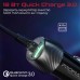 Зарядное устройство Promate 33W USB-C cable + USB-A port (powerdrive-33pdc.black)