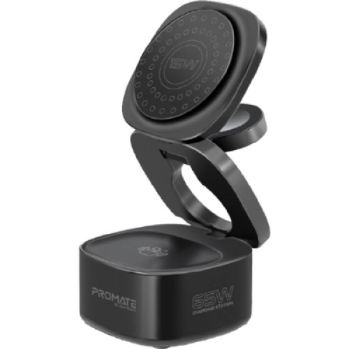 Зарядное устройство Promate wireless charger rubix-65w black (rubix-65w.black)