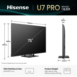 Телевизор Hisense 75U7Q PRO