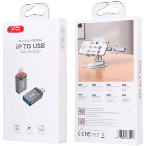 Переходник OTG USB to Lightning XO (NB281A-IA.tranish)