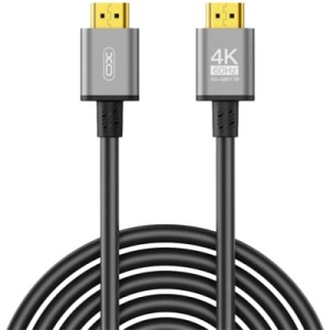 Кабель мультимедійний HDMI M to HDMI M 5.0m V2.0 black XO (GB017B-HDMI.tranish)