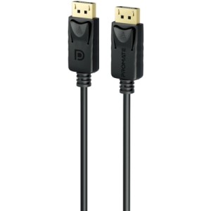 Кабель мультимедійний DisplayPort M to DisplayPort M 3.0m V1.4 black Promate (dplink-300.black)