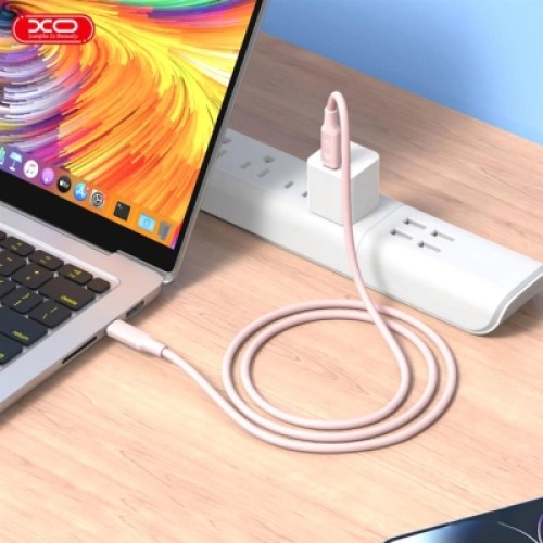 Дата кабель USB-C to USB-C 1.2m pink XO (NB-Q265B-CC.pink)
