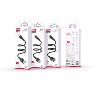 Дата кабель USB 2.0 AM to Lightning 1.0m black XO (NB230-AI.black)